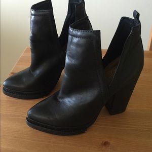 Jeffery Campbell Black Cut Out Booties - Size 8.5